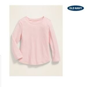 Old Navy Crew-Neck Long-Sleeve Tee Pink For